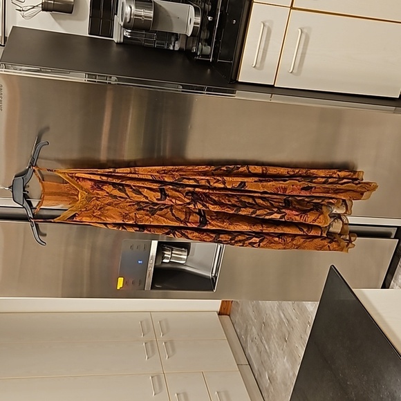 💕ALLSAINTS Seinie Nolina Slip Dress  Cinnamon Brown Floral Bird Print US 0 NWOT - Picture 11 of 16